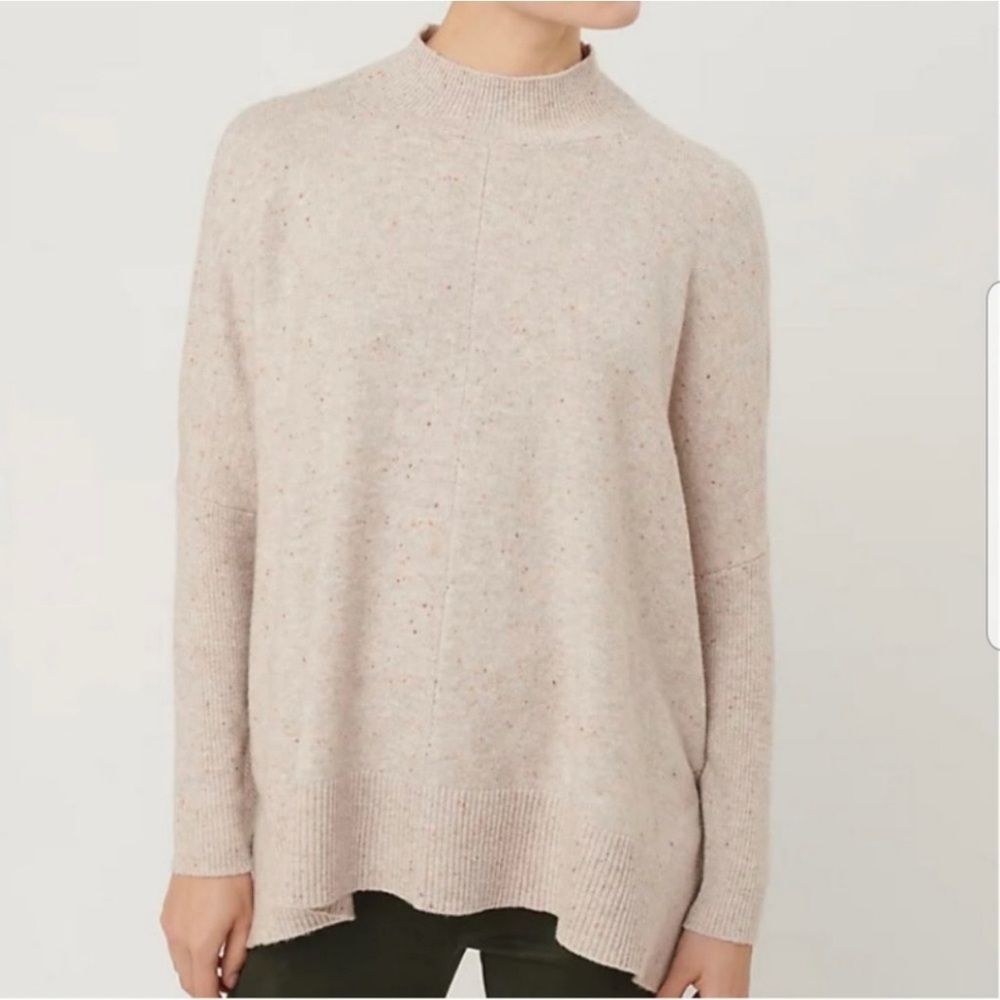 LOFT Cream Turtleneck Sweater